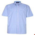 Espionage Check S/S Shirt - blue/pink